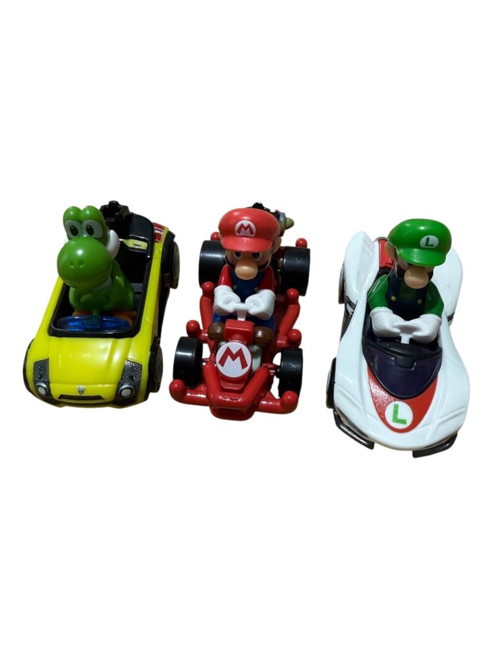 Hot Wheels Mario Kart Mario Luigi Yoshi 3 Cars Lot